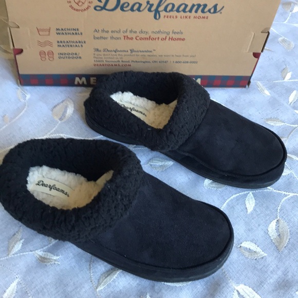 DEARFOAMS Microsuede Boxed Clog Slipper - Picture 3 of 6